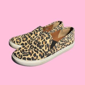 Steve Madden Safary Slip On Shoes Leopard Print Women’s Size 9